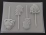 220sp Sam and Taz Chocolate or Hard Candy Lollipop Mold